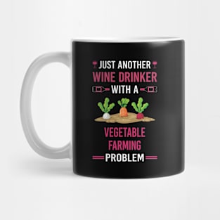 Wine Drinker Vegetable Farming Farm Farmer Mug